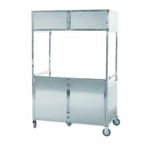 Mobile folding snack cart