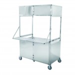 Mobile folding snack cart