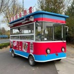 Four-wheel electric dining car